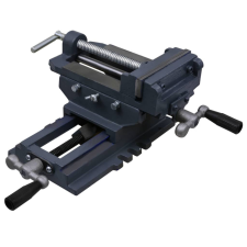 Kézi működtetésű kereszttengelyes satu 150 mm satu