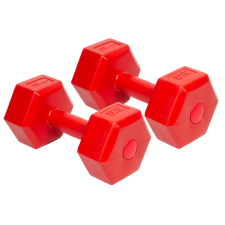  Kézisúlyzó 2x3 kg piros Premium ENERO-Fit kézisúlyzó