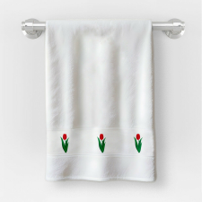 Kéztörlő 35x70 cm méretben Ovis jellel Tulipán mintával lakástextília