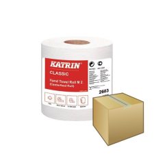  Kéztörlő Katrin Classic M2 2 rétegű fehér 19cm/90m 6DB-OS KARTON ÁR higiéniai papíráru
