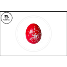  Kézzel festett Piros Tojás &#039;E&#039; fajáték