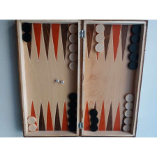 Kézzel készített fa sakkkészlet 25x25 sakktábla doboz fa sakkfigurák backgammon dáma társasjáték társasjáték