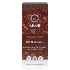 Khadi Khadi Növényi Hajfesték - Középbarna 100 g hajfesték, színező