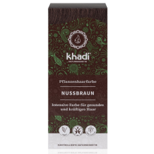 Khadi Növényi hajfesték por - Mogyoróbarna 100 g Khadi hajfesték, színező