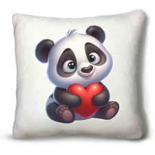Kicsi, állatos plüss díszpárna, Panda maci lakástextília
