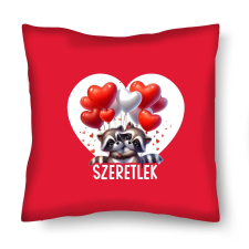 Kicsi díszpárna, mosómedvék lufival lakástextília