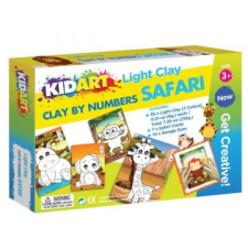 KIDART Kid art: gyurmázz számok szerint! modellező gyurma készlet - szafari gyurma