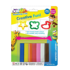 KIDART Kid Art Modellező gyurma 700g készlet formákkal - Vegyes színek (1PK) kreatív és készségfejlesztő