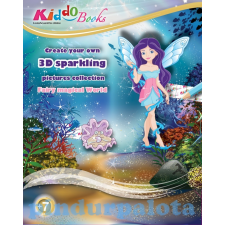 Kiddo Tündérek világa 3D csillogó képek foglalkoztató Kiddo Books füzet