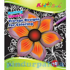 Kiddo Vidám virágok - Vitrage színező - Ablakdísz készítő Kiddo Books füzet