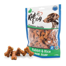 KIDDOG | Kutyáknak | Jutalomfalat | Mini csont alakú | Nyúl, Rizs - 250 g jutalomfalat kutyáknak