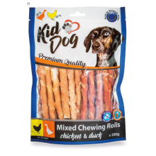  KidDog Mixed Chewing Rolls - jutalomfalat (csirke, kacsa, bivalybőr) kutyák részére (250g) jutalomfalat kutyáknak
