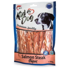 KIDDOG Salmon Steak Stripes - jutalomfalat (lazac) kutyák részére (250g) jutalomfalat kutyáknak