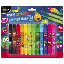 Kidea illatos mini filctoll készlet 12 db-os - kétféle végű filctoll, marker
