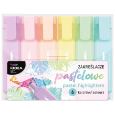 Kidea pasztell szövegkiemelő filctoll 6 db-os filctoll, marker