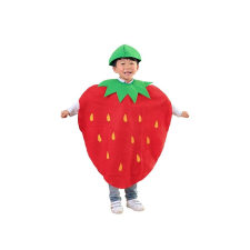  KidMania® eper gyümölcs öltöny, piros, gyermek méret, univerzális méret 3 év + univerzális jelmez