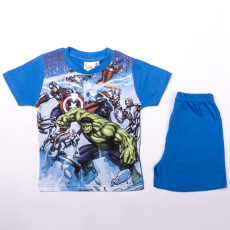 Kids Licencing Rövid ujjú pamut gyerek pizsama - Bosszúállók - Ultron - középkék - 98