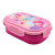 KIDS LICENSING Fairy Princess Műanyag osztott uzsonnás doboz villával 1,4L - Pink (KL11265)