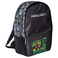 KIDS LICENSING MCNTB090 Minecraft Iskolatáska - Fekete/mintás (MCNTB090) iskolatáska