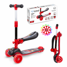 Kidwell 2in1 összecsukható Gyerek roller üléssel - Fekete, Piros roller