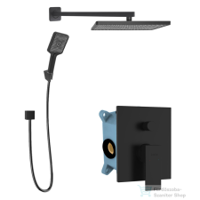 Kielle ARKAS I falsík alatti zuhanyrendszer fejzuhannyal, belső egységgel, matt fekete 20611SP24 csaptelep