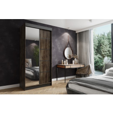 Kier Amo 100 Tolóajtós Szekrény 100cm, Szürke Hamu bútor