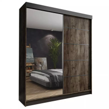 Kier Amo 150 Tolóajtós Szekrény 150cm, Szürke Hamu bútor