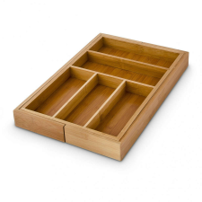 Kihúzható bambusz evőeszköztartó tálca M 30-48 x 46 cm 10016742 papírárú, csomagoló és tárolóeszköz