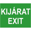  Kijárat,Exit - műanyag, 200*100mm