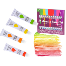 KIK Acrylic Paint Set 24 tubusos akril festék készlet, Többszínű akrilfesték