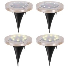KIK KX4964 Garden solar lamp 8 LED 4 pcs warm white (48097) kültéri világítás