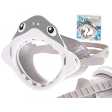KIK OEM Shark gyermek búvármaszk, 16cm x 13,5cm x 6cm, Szürke strandjáték