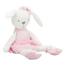 KIK Plüss kabala nyúl rózsaszín ruhában 42cm plüssfigura