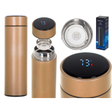 KIK Thermos bögre smart LED 500ml arany termosz