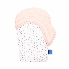  Kikkaboo bébikesztyű szilikonos rágókával Szavanna pink egyéb bébijáték