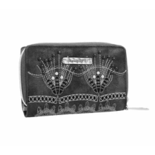 Kimmidoll Pénztárca, Ayana Kollekció, patentos-cipzáras, Fekete 15x9,5x2,5 cm (33619-909BLA) pénztárca