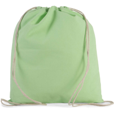 KIMOOD KI0147 kisméretű tornazsák-hátizsák organikus pamutból Kimood, Pistachio Green-U tornazsák