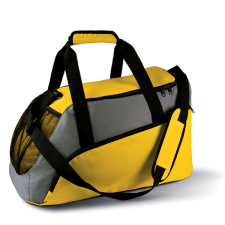 KIMOOD poliészter sporttáska zsebekkel és vállpánttal KI0607, Yellow/Slate Grey kézitáska és bőrönd