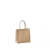 KIMOOD Uniszex bevásárló táska Kimood KI0272 Jute Canvas Tote - Small -Egy méret, Natural/Gold