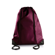 KIMOOD Uniszex hátizsák Kimood KI0104 Drawstring Backpack -Egy méret, Burgundy