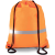 KIMOOD Uniszex hátizsák Kimood KI0109 Drawstring Backpack -Egy méret, Fluorescent Orange