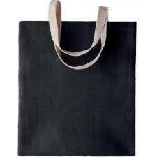 KIMOOD Uniszex táska Kimood KI0226 100% natural Yarn Dyed Jute Bag -Egy méret, Black/Black kézitáska és bőrönd