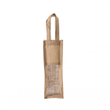 KIMOOD Uniszex táska Kimood KI0267 Jute Bottle Bag -Egy méret, Natural/Gold kézitáska és bőrönd