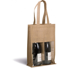 KIMOOD Uniszex táska Kimood KI0268 Jute Bottle Bag -Egy méret, Black/Silver kézitáska és bőrönd
