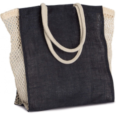 KIMOOD Uniszex táska Kimood KI0281 Shopping Bag With Mesh Gusset -Egy méret, Natural/Natural