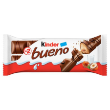  Kinder Bueno tejcsokoládéval bevont ostya tejes-mogyorós krémmel töltve 2 x 21,5 g (43 g) csokoládé és édesség