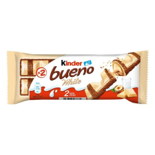 Kinder Csokoládé KINDER Bueno White fehércsokoládés 30g csokoládé és édesség