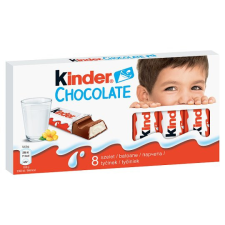  Kinder tejcsokoládé szelet tejes krémmel töltve 8 db 100 g csokoládé és édesség