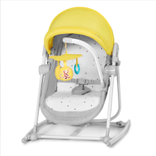 KinderKraft 5in1 bölcső-babaágy-hinta-pihenőszék-szék - Unimo Up sárga kiságy, babaágy