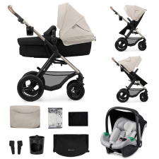 KinderKraft KINDERKRAFT Kočík kombinovaný Moov 2 Air 3v1 Moonlight Grey babakocsi
